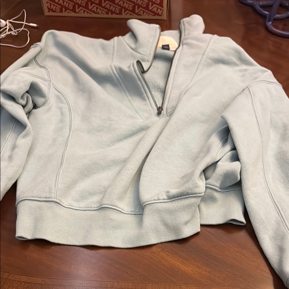 Universal Thread Light Blue Half-Zip Jacket - image 1